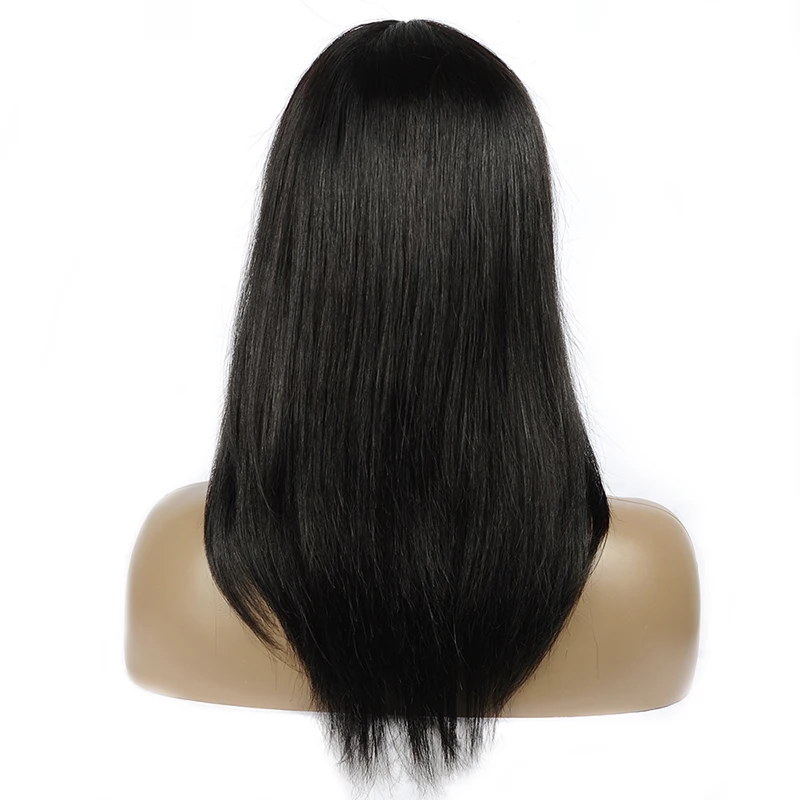 Straight Wig Style Me Remy Women Short Brazilian Bob Pre Plucked Baby Hair Human Wigs For Black | Шиньоны и парики