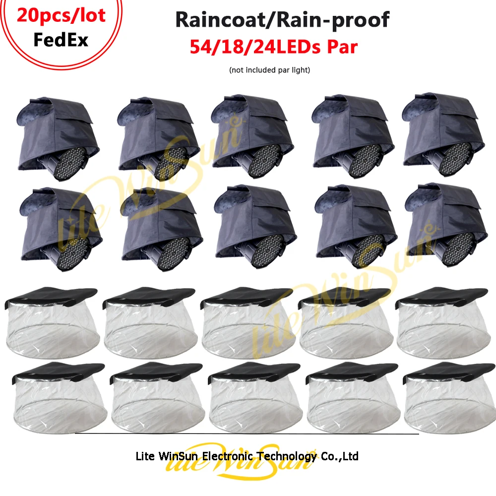 Litewinsune 20PCS FedEx Бесплатная доставка Водонепроницаемый тканевый дождевик