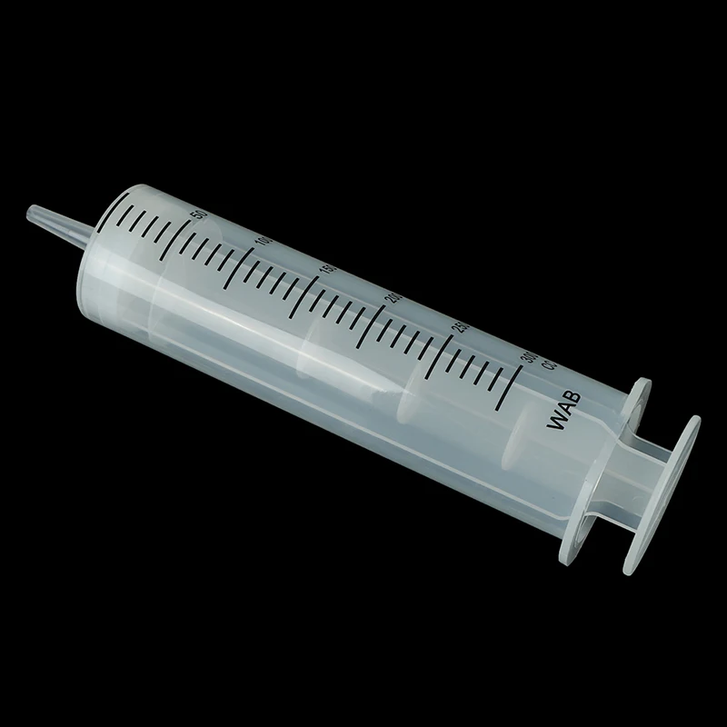 

Hot 300ml Plastic Syringe Reusable Large Capacity Measuring Injection Syringe 1PC