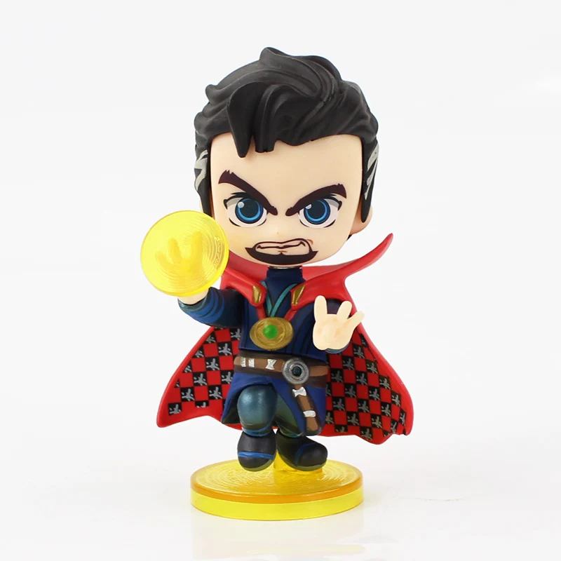 

10cm Avengers 3 Infinity War Superhero Doctor Strange Stephen Vincent Q Version PVC Figure Model Collection Toys Doll Kids Gift