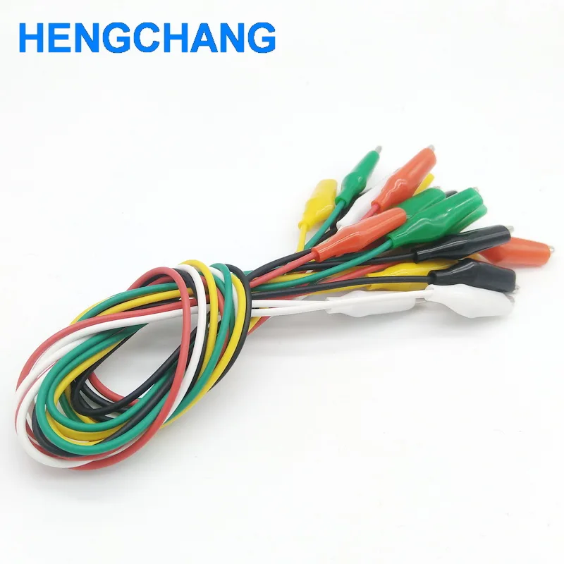 48 см Аллигатор зажимы кабель Перемычка провода Тестовые 10 шт./лот | Обустройство