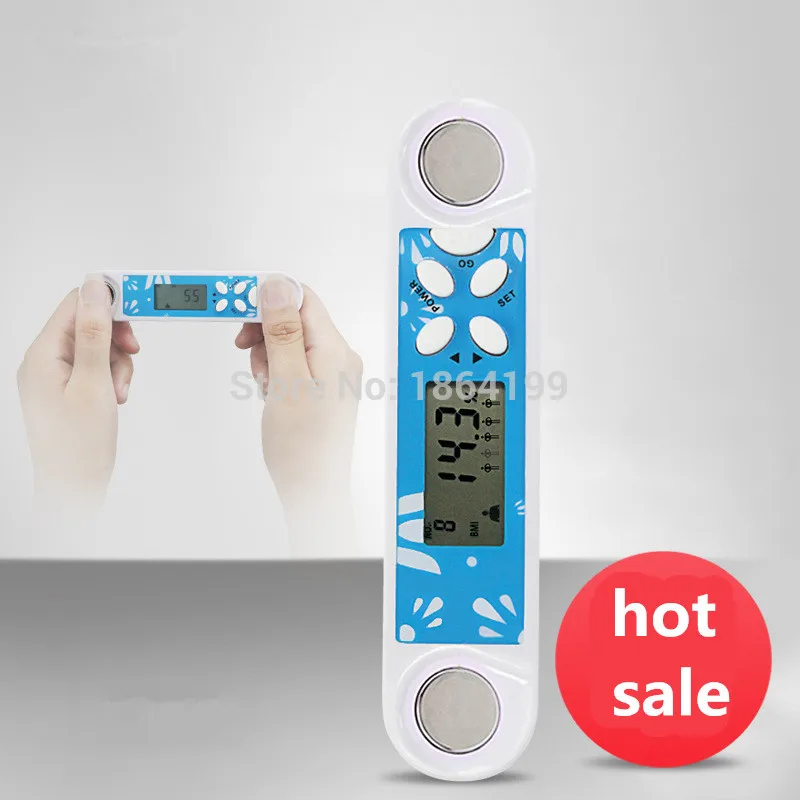 Digital LCD Body Fat Monitor Analyzer Meter Health Monitors BMI Tester Calculator with Time Clock Weight Control Management | Инструменты