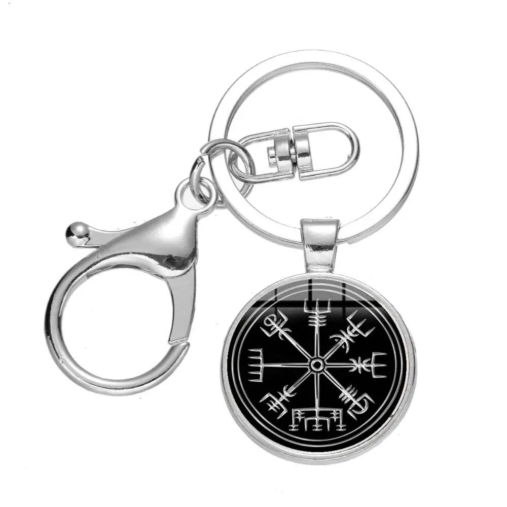 SONGDA Vegvisir компас викингов брелок исландский вегвизир шлем ужас в руническом круге