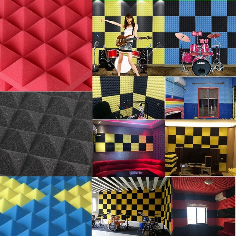 Звукопоглощающие клиновые плитки для студии/музыки 50x50x5 5 см|Уплотнительные