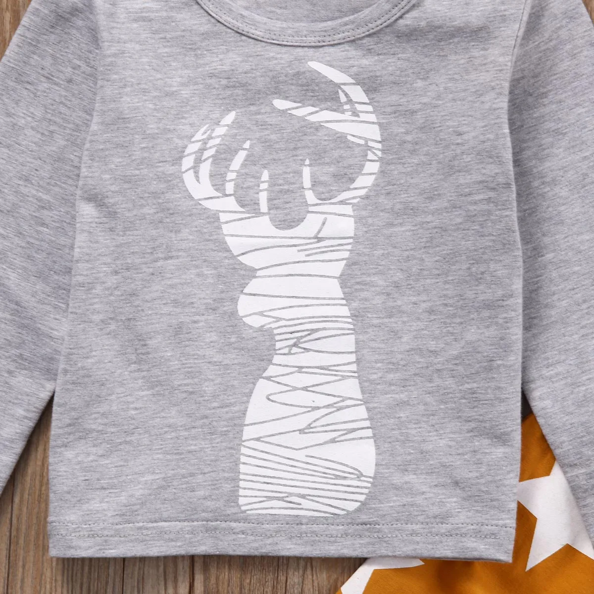 2 шт. Одежда для новорожденных футболка с оленем мальчиков и девочек топы + брюки