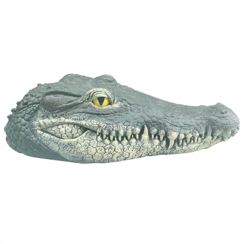 Плавающая голова крокодила сад пруд бассейн реалистичные особенности воды