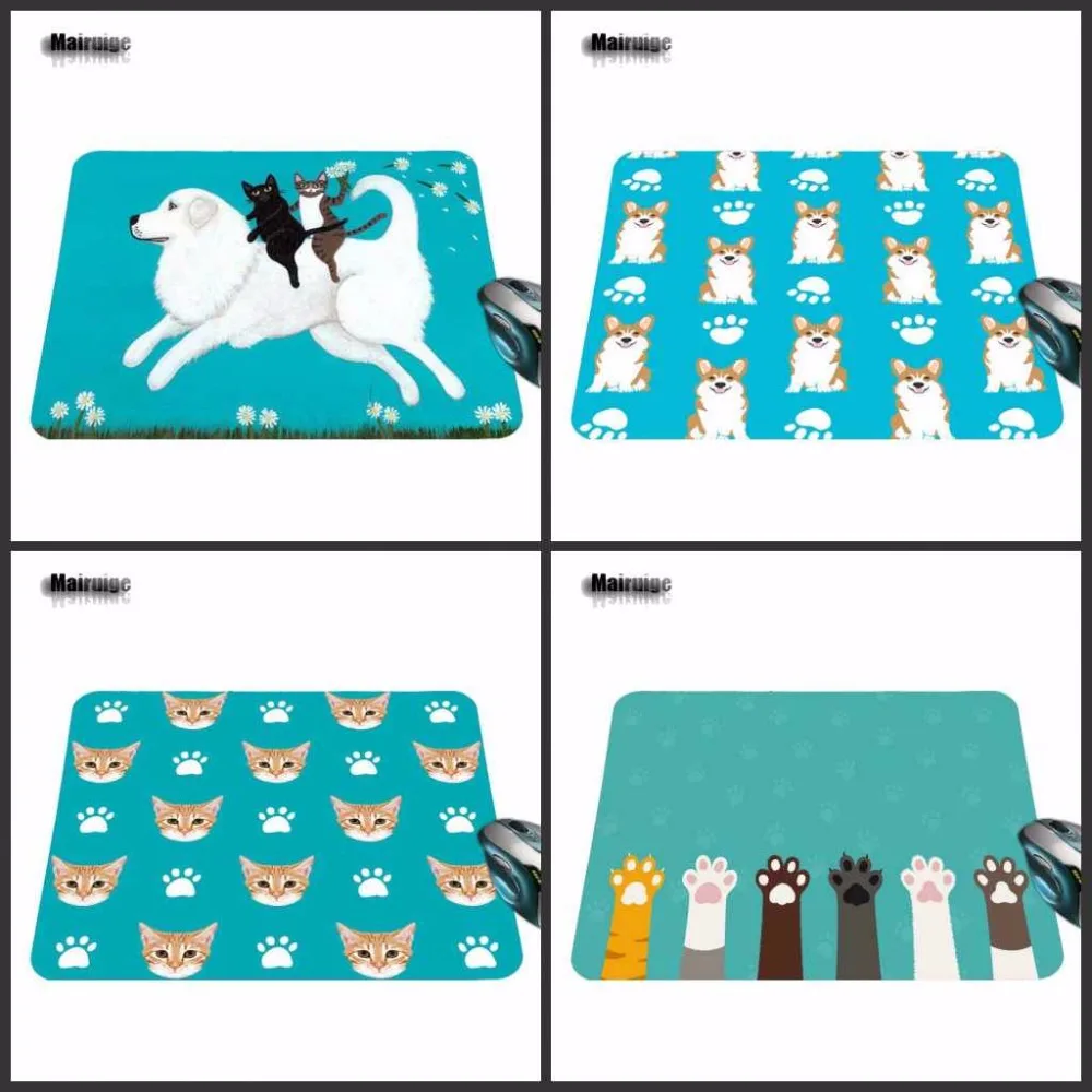 

Mairuige Cat Head Style Anti-slip Mousepad Computer Mouse Pad Mat for Optal Me Trackball Mouse 18*22cm /25*29cm Or 25*20cm
