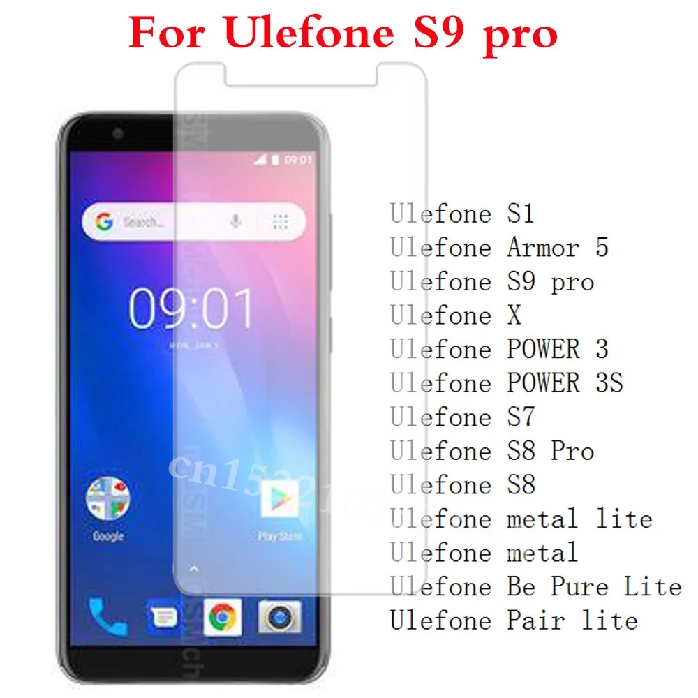 Закаленное стекло для Ulefone S9 pro S1 Armor 5 X POWER 3 3s S7 S8 Pro metal lite Be Pure Lite Pair Защитная пленка