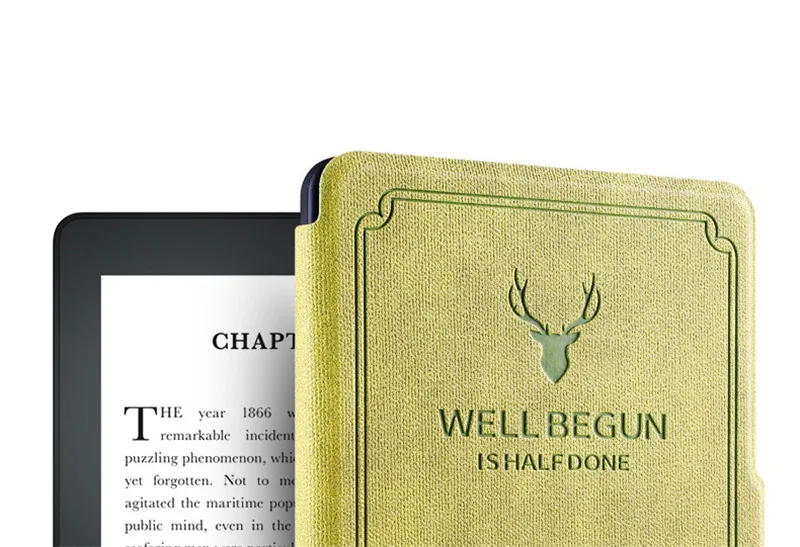 Магнитный чехол из искусственной кожи с принтом оленя для Amazon New Kindle 8-го поколения версия 6," Электронная книга мягкий чехол на заднюю панель+ пленка+ стилус