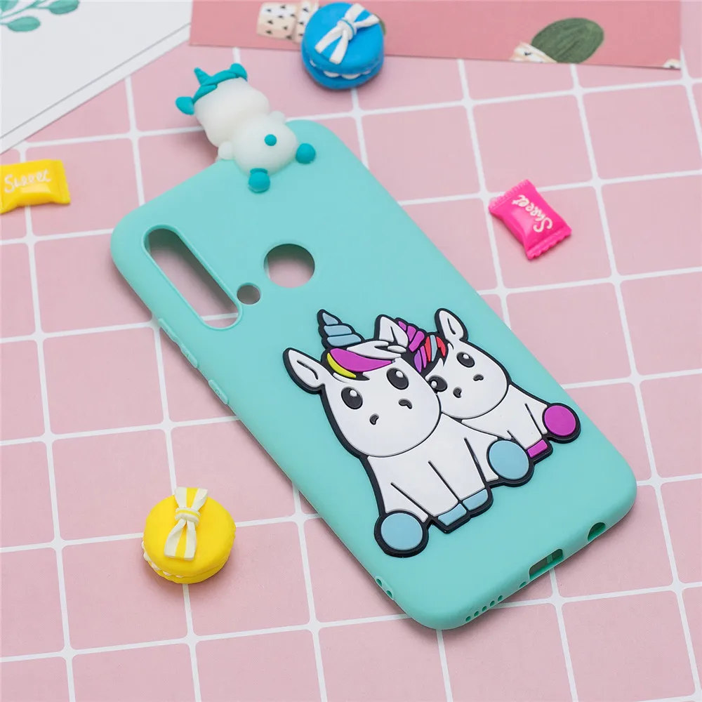 Чехол с единорогом из мультфильма для Huawei P20 Lite 2019 5 84 дюймов силиконовый чехол