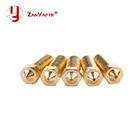 5 шт.лот Новый 3D-принтер Volcano цельнометаллическая латунная удлиненная Форсунка экструдера E3D 0,40,60,81,01,2 мм для поставок 1,753 мм