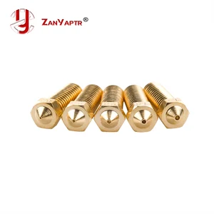 5 шт.лот Новый 3D-принтер Volcano цельнометаллическая латунная удлиненная Форсунка экструдера E3D 0,40,60,81,01,2 мм для поставок 1,753 мм
