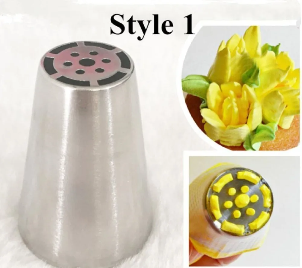 Mac 15 шт. Нержавеющая сталь русский тюльпан глазури трубопроводов сопла подарок