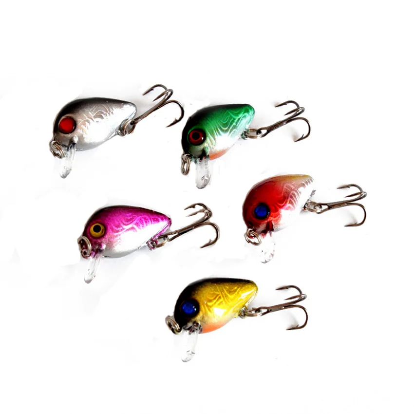 5 Шт. Мини Crankbait Воблеры Рыболовные Приманки Китай Иска Искусственные Рыбалка