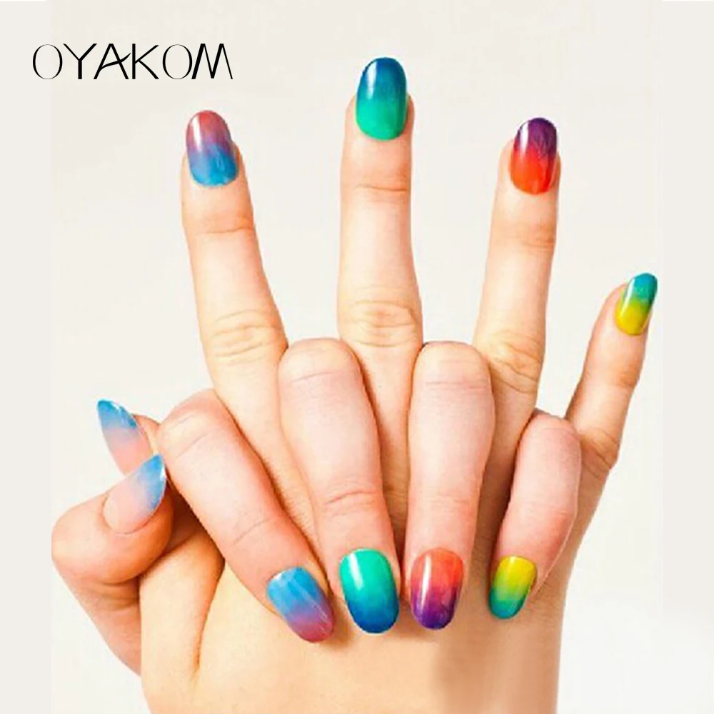 OYAKOM 5 шт. мягкая губка DIY градиентные губки для ногтей буферные пилки для ногтей гель для изменения цвета лак для ногтей инструменты для дизайна ногтей набор маникюрный набор