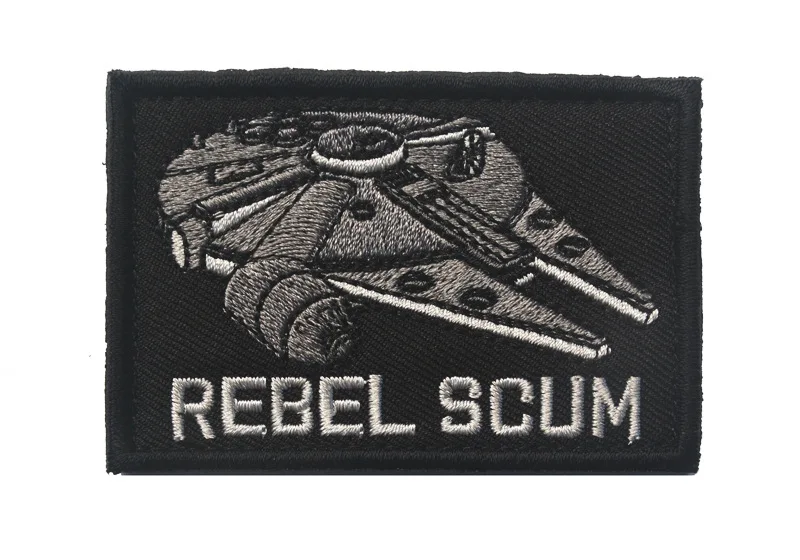 Embroidered 10 Военные нашивки Звездные войны кофейные нашивки 3D ПВХ или вышитые тактические нашивки Значки для одежды сумки с крюком и петлей - Цвет: Embroidered 10