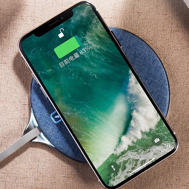 Беспроводное зарядное устройство с кабелем для Samsung S6/S7 iPhone X 8 X10 быстрая зарядка
