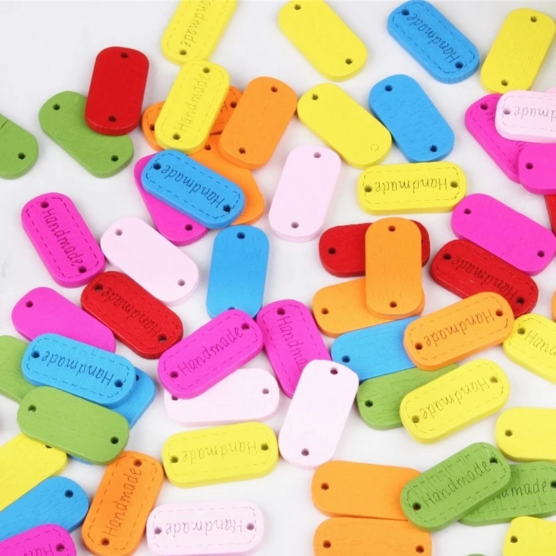 100 шт. разноцветные буквенные аксессуары для рукоделия скрапбукинга 11 х23 мм | Дом