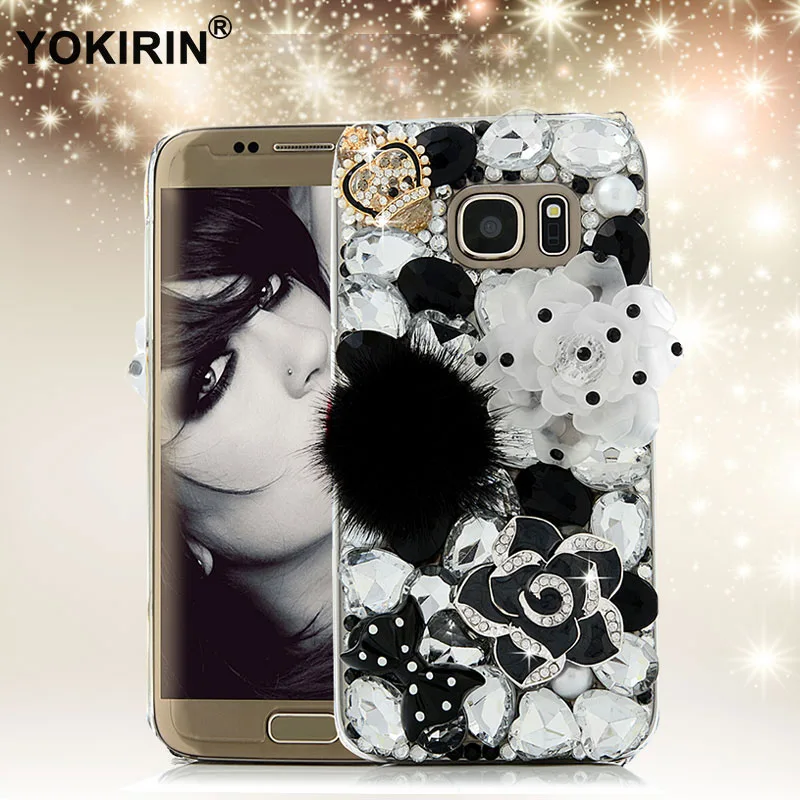 YOKIRIN 3D горный хрусталь чехол для Samsung Galaxy S7 Edge Bling Diamond Crystal жесткий Пластик