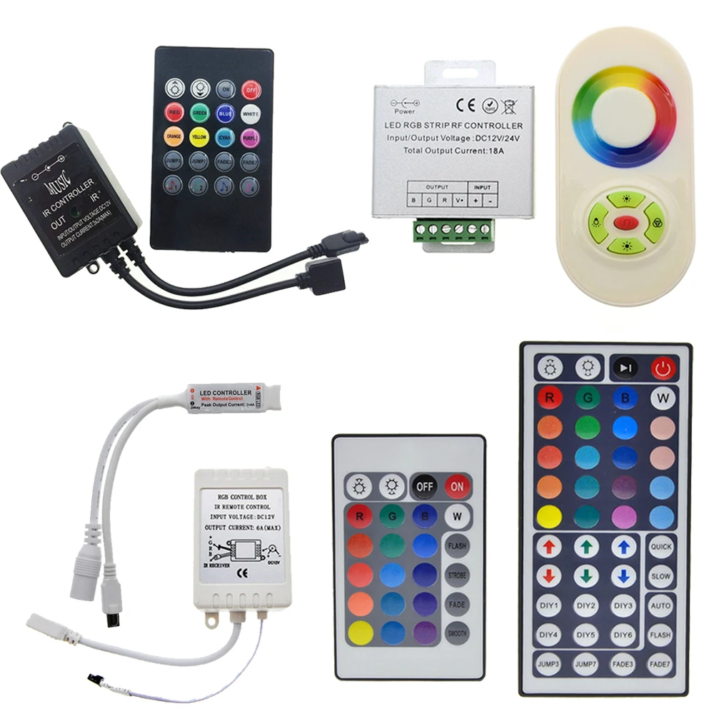 SMD RGB светодиодный пульт дистанционного управления беспроводной контроллер DC 12 В