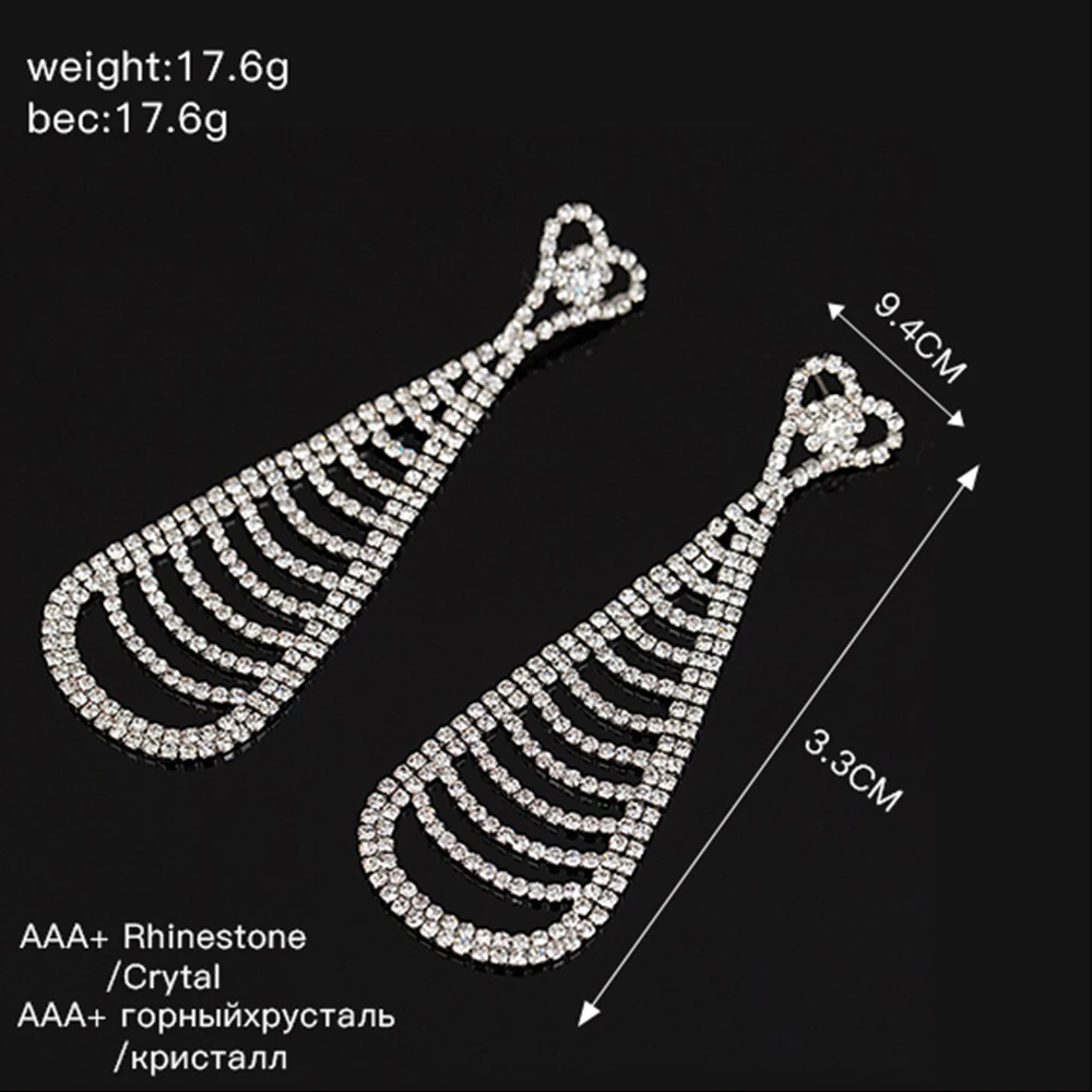 yfjewe hot fashion earings famous brand austrian crystal earring silver plated drop earrings jewelry for women bijoux e340 free global shipping