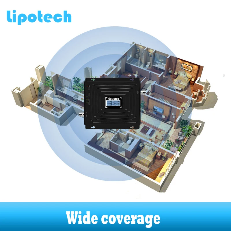 Lintratek трехдиапазонный 2G усилитель сотового сигнала CDMA 850 GSM 900 WCDMA 2100