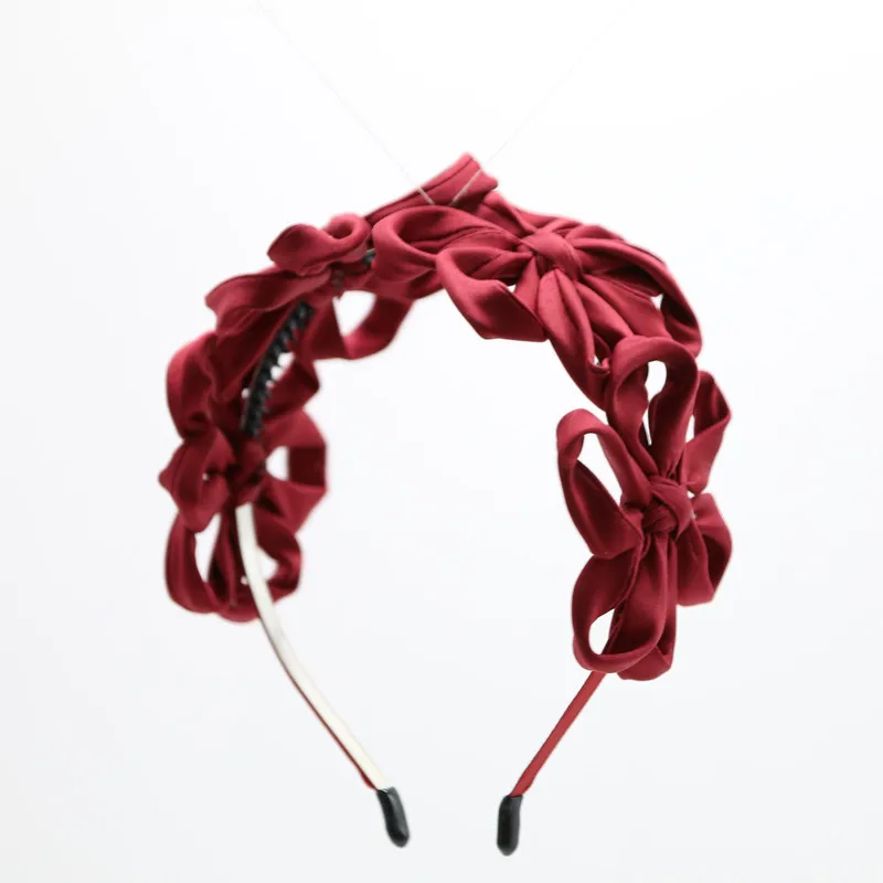 Женская повязка на голову с цветами стильная Очаровательная четырехпроводная