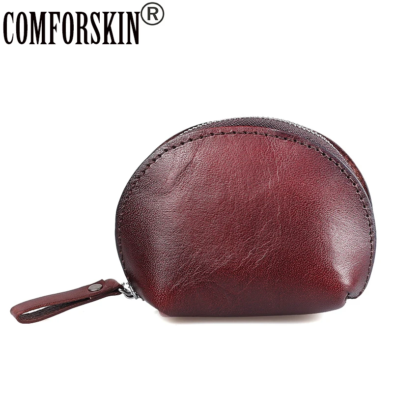 COMFORSKIN бренд Carteira Feminina Новое поступление Овальный Стиль мягкая натуральная кожа