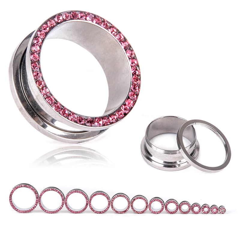 Эспандер для ушей украшения пирсинга 1 шт. нержавеющая сталь одинарная вспышка