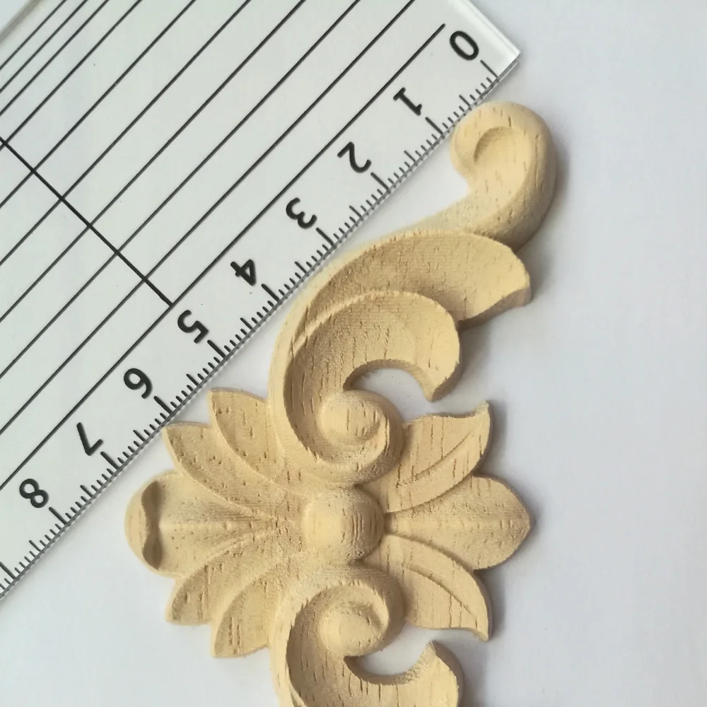 Резьба по дереву в виде Розы Европейский Декор мебели ремесла статуэтки