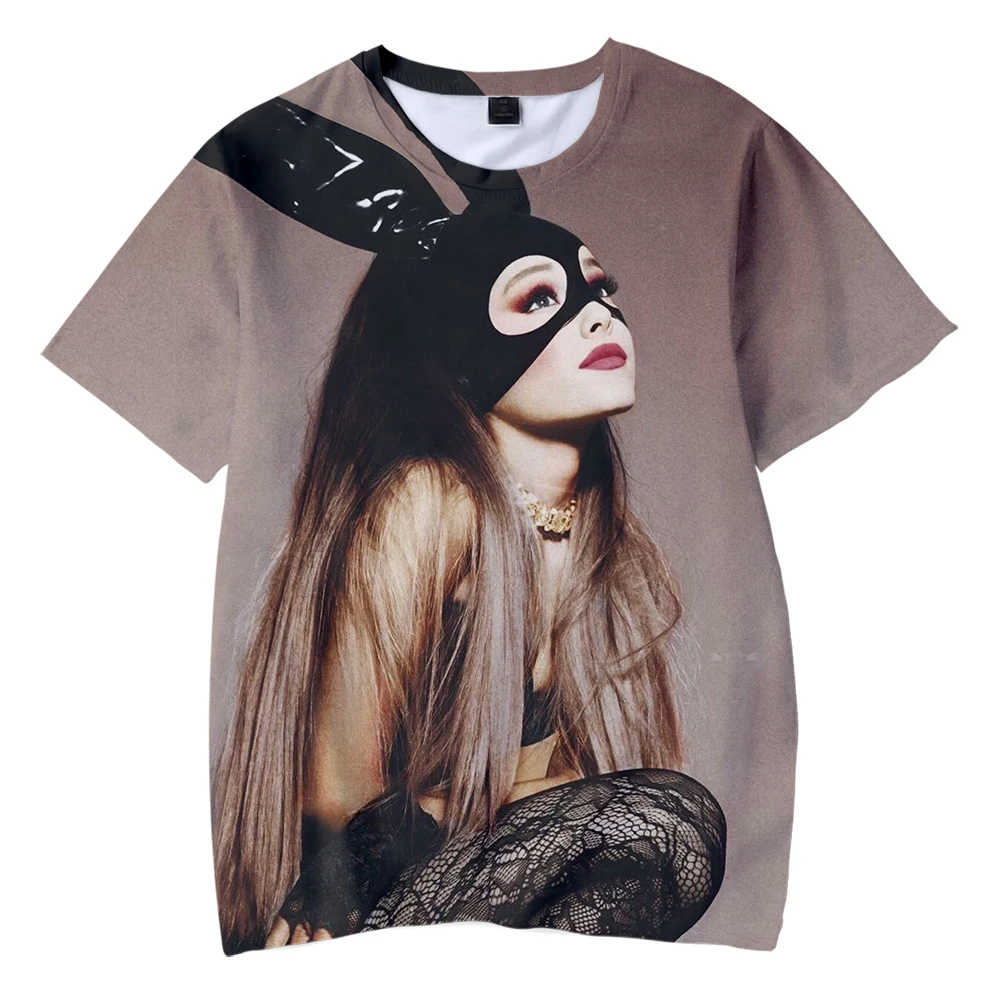 Ariana Grande/Модная простая Удобная популярная детская футболка с 3D принтом