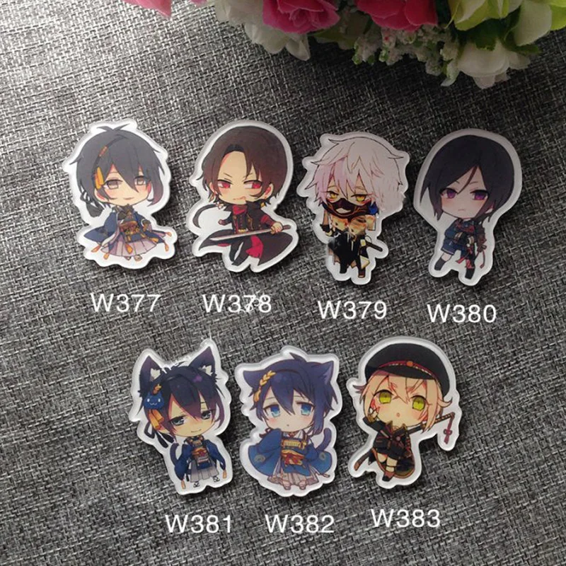 7 шт./компл. Touken Ranbu значок с персонажами онлайн игры микцуки накигитасуне