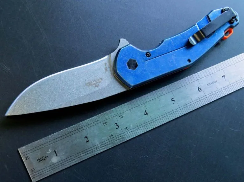 ZT0220 вымытый камень D2 лезвие со стальной ручкой складной нож для кемпинга