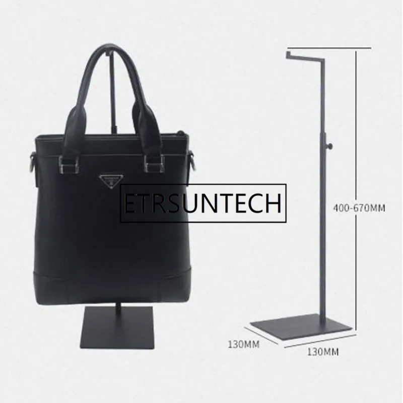 10pcs/lot Black Adjustable Handbag Stand Display Metal Handbag Display Rack Women Bag Display Holder