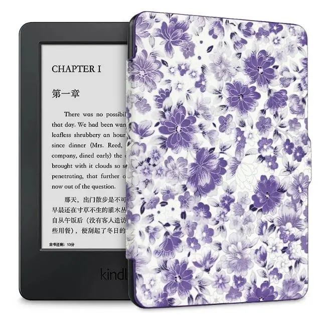 Чехол из искусственной кожи для нового Kindle 2016 8-го поколения тонкий Ультратонкий