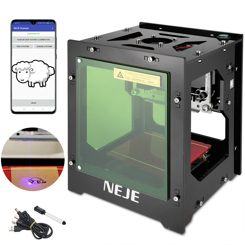 NEJE DK 8 KZ 1000 МВт 3000 мини USB лазерный гравер DIY настольный ЧПУ маршрутизатор лазерная