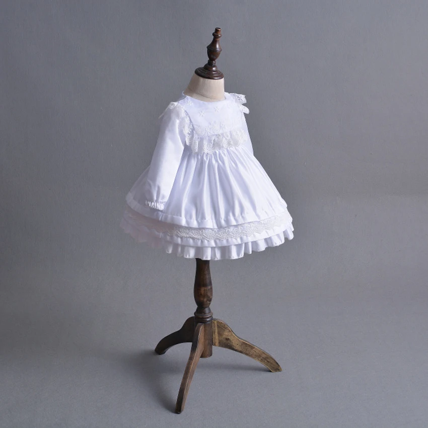 Одежда для новорожденных платья крестин маленьких девочек платье крещения с