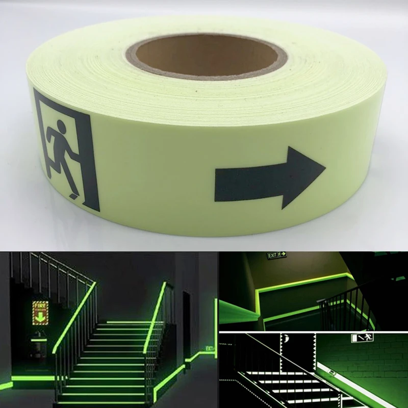 Водостойкая светящаяся лента 5 см х м|Сигнальная лента| |