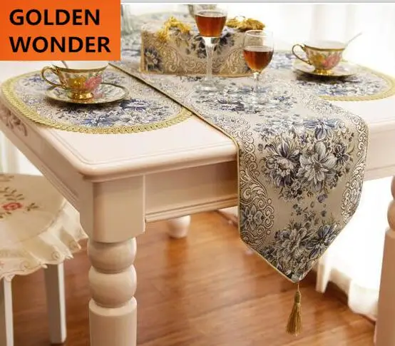 Европейский современный роскошный вышитый Коврик для стола коврик чашки стул