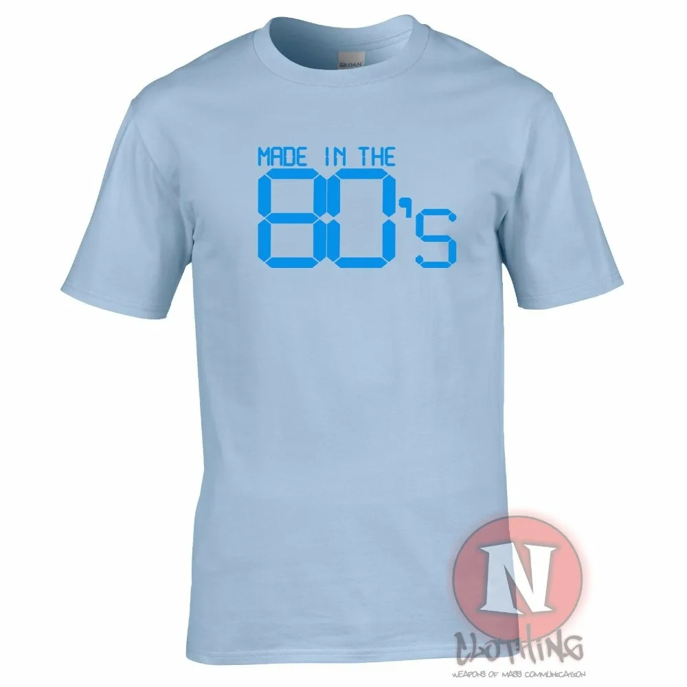 Сделано в 80-х ретро нарядное платье футболка для дня рождения 2019 модный бренд