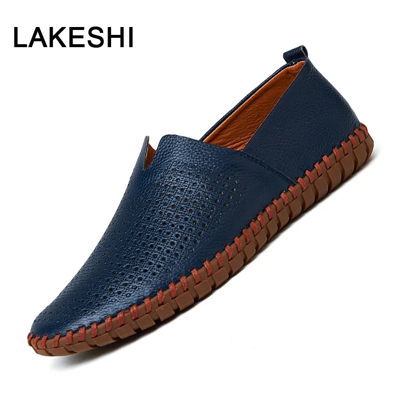 Мужские туфли из натуральной кожи мягкие мокасины оксфорды Роскошные без