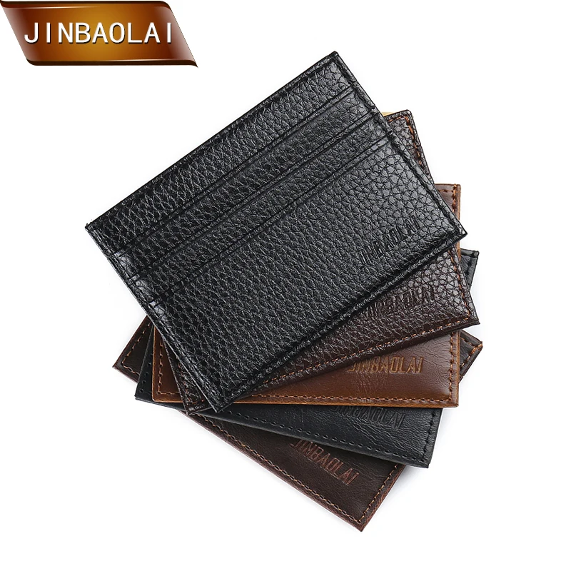 Лидер продаж винтажный тонкий мини-кошелек JINBAOLAI из искусственной кожи держатель
