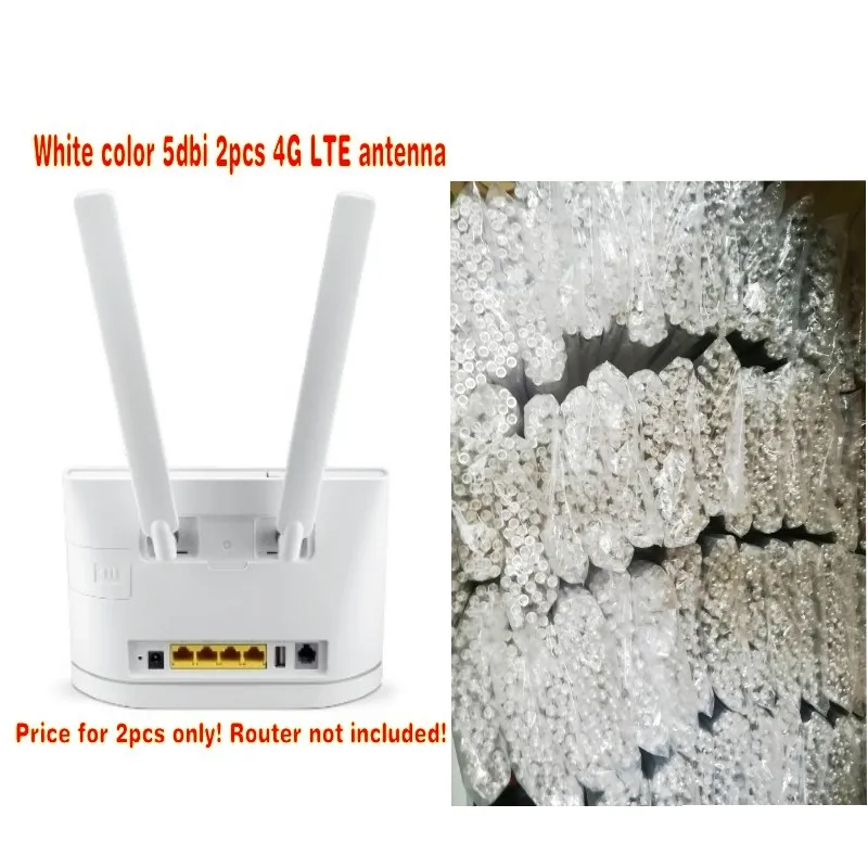 Антенна 4G LTE huawei b593 B535 B890 B315 B310 B880 B525 с sma разъемом 2 шт. 5 дБи белый цвет|huawei lte 4g|4g