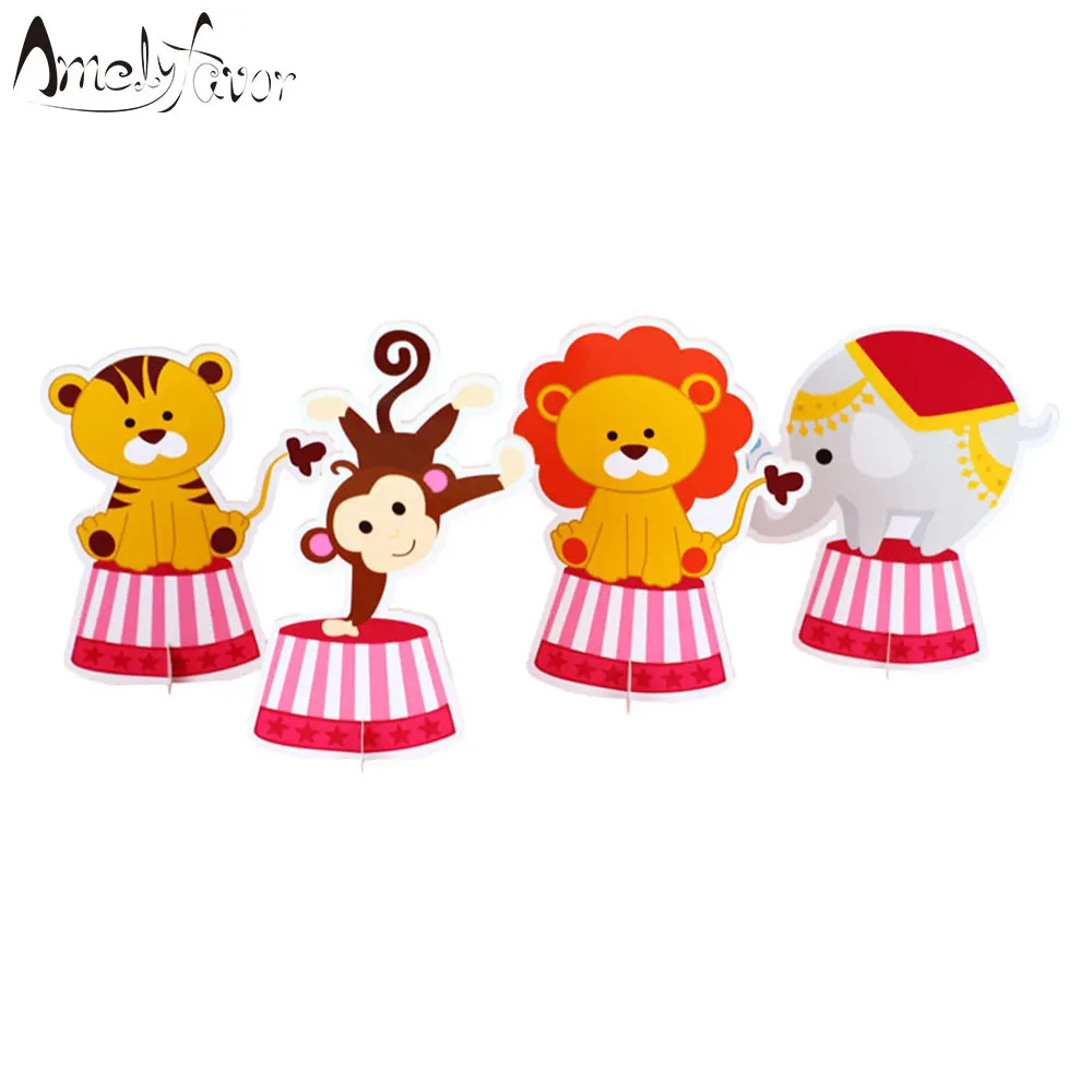 Цирк стол центральный украшения предмет День Рождения поставки Синий Розовый