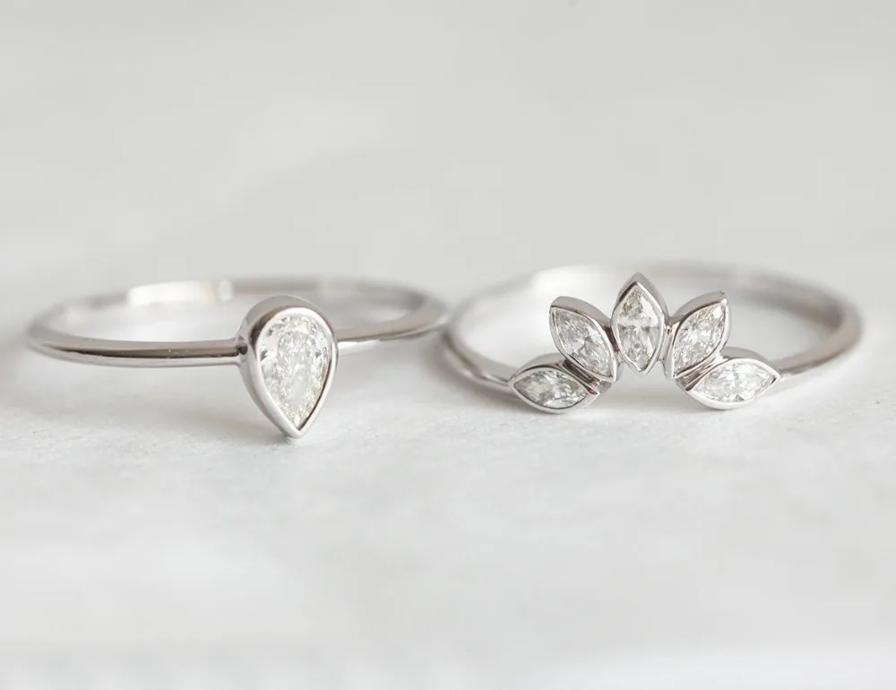 Женское кольцо обещания обручальное из серебра 925 пробы с фианитом | Украшения и