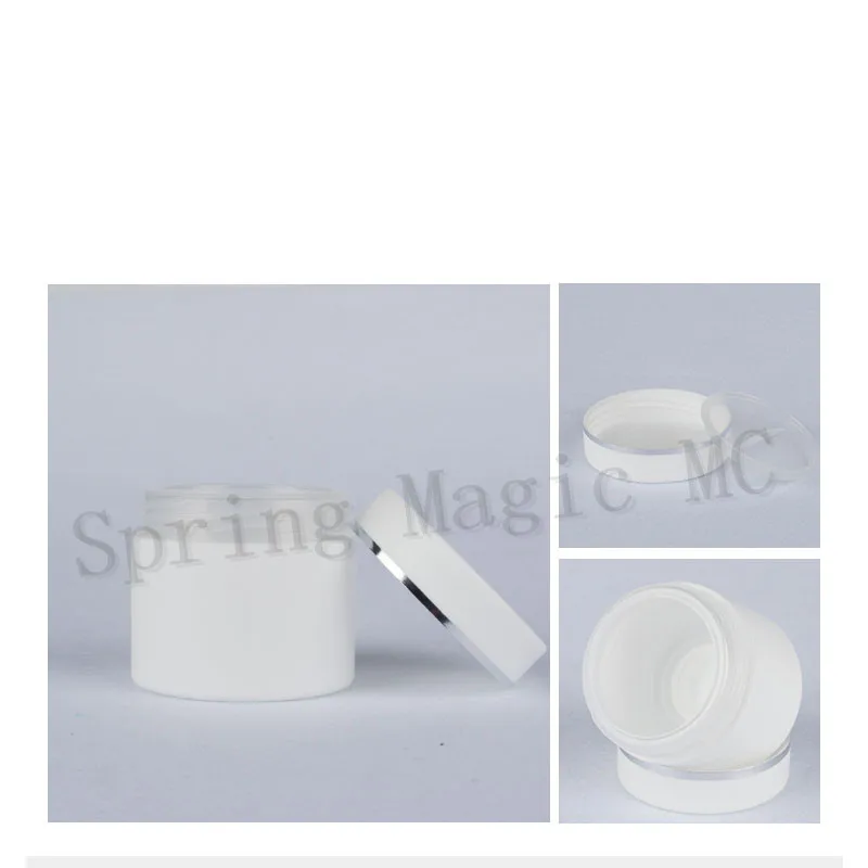 30 шт. 100 г двухслойная белая полипропиленовая пластиковая кремовая фотография мл