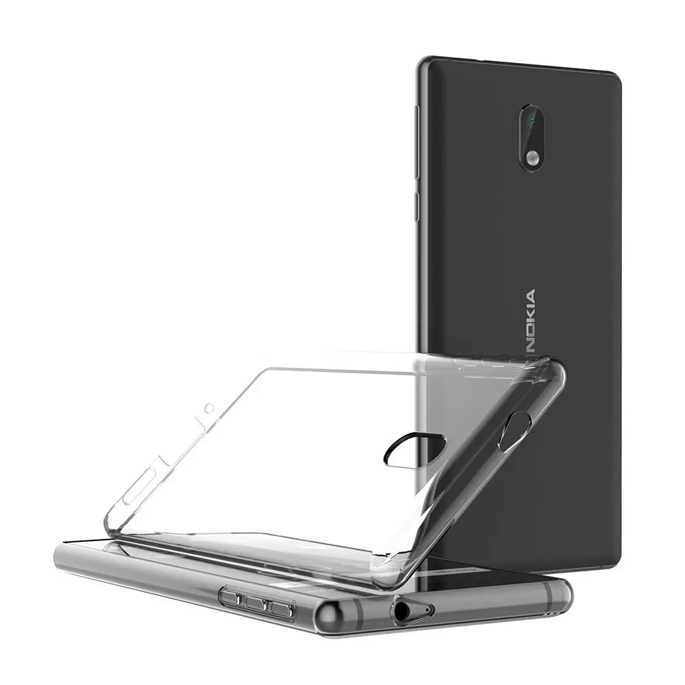 Чехол для Nokia 3 5 дюймов ультра тонкий мягкий Силиконовый ТПУ резиновый