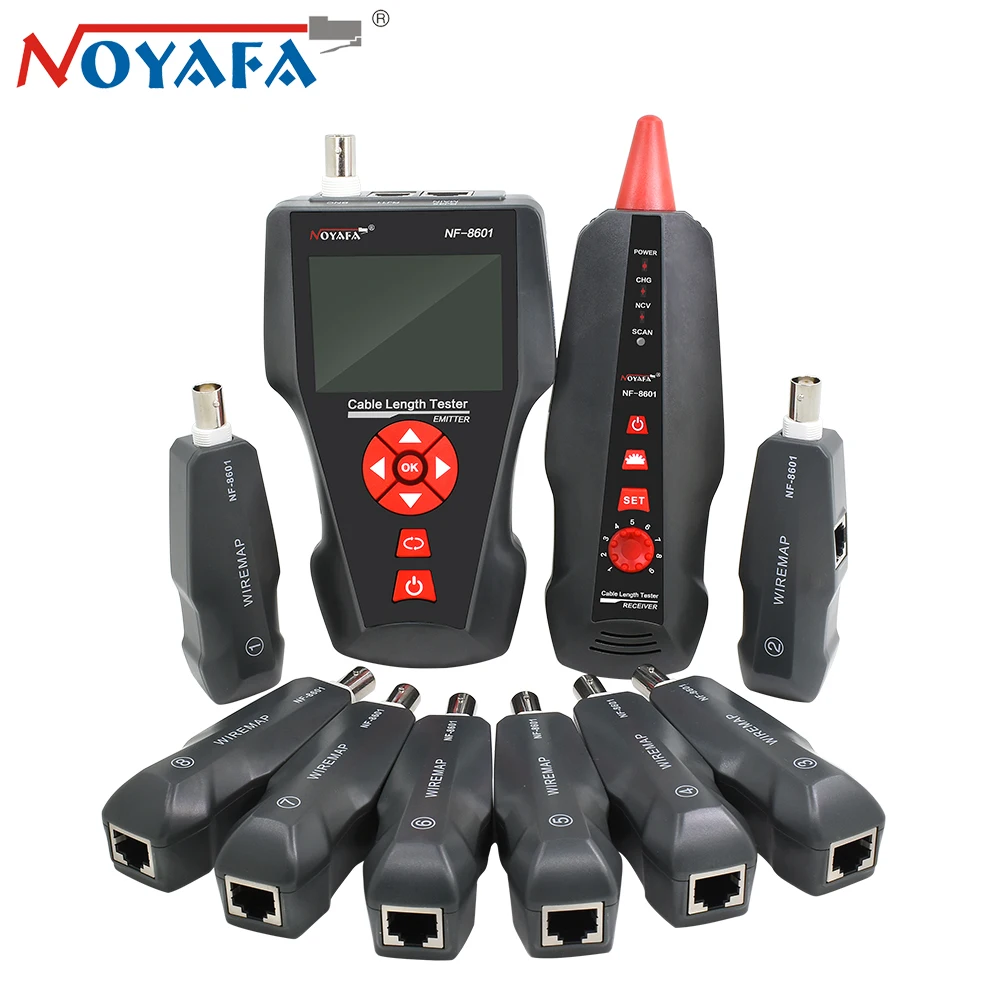 Noyafa NF-8601W провод трекер для BNC PING POE RJ11 телефонная линия RJ45 LAN Сетевой кабель тестер диагностики тональный детектор