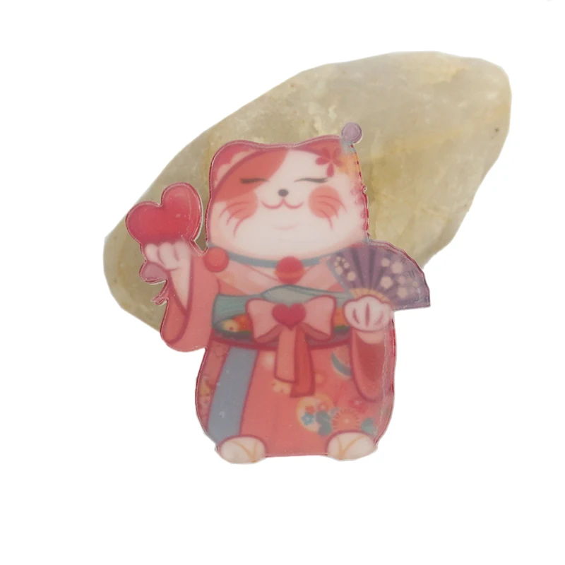 Kawaii Blink Cat Прекрасный мультфильм акриловый значок брошь Значки рюкзак «сделай сам» Значки на одежду значки аксессуары