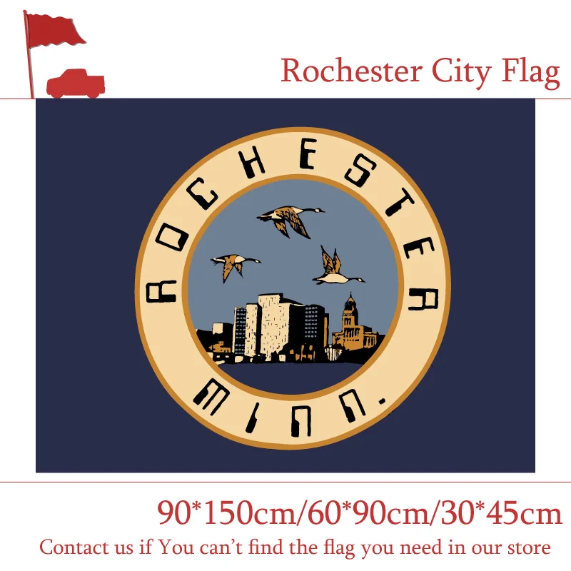 

Рочестер город флаг штата Миннесота 30*45 см флаг автомобиля 90*150 см 60*90 см флаг 3x5ft Летающий